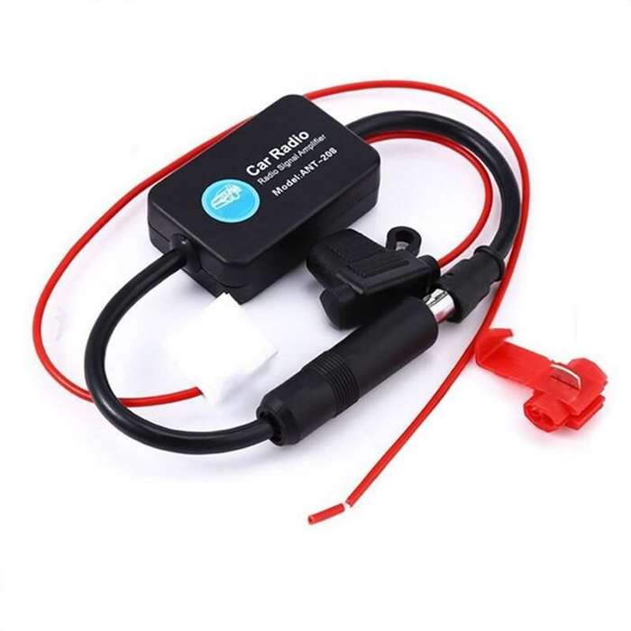 Black - Vehicle Radio Signal Enhancer Compatible with AM DAB FM Frequencies Boost Your Car Audio Exp