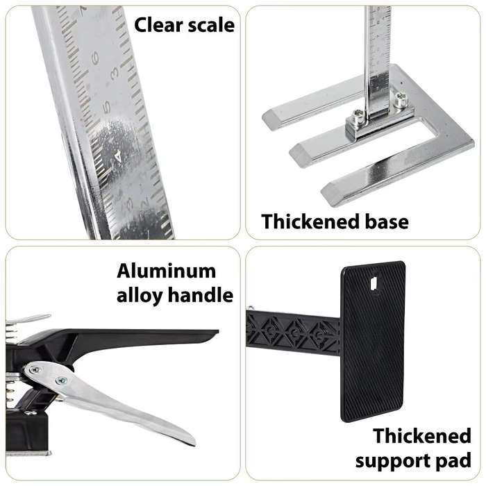 2 PCS - 2PCS Cabinet Jack for Installing Adjustable 0-23.4 Inches Construction Jack Hand Lifting Jac