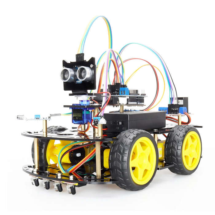 ZYC0043 - TSCINBUNY Automation Smart Robot Car Kit for Arduino Programming with Ultrasonic and Infra