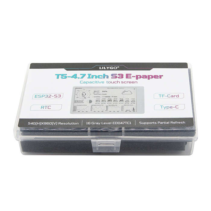 With Touch Screen - LILYGO T5 4.7 Inch E-paper ESP32-S3 Touch Screen Display Development Module Driv