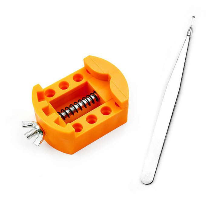blue - 3 PCS Watch Repair Tool Set Watch Wrench Back Remover Tool Adjustable Opener Back Case Remove