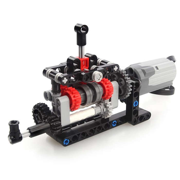 MOC-103739 Building Blocks with Motor Compatible with Manual Gearbox 4-Speed Shifting Structure Fun