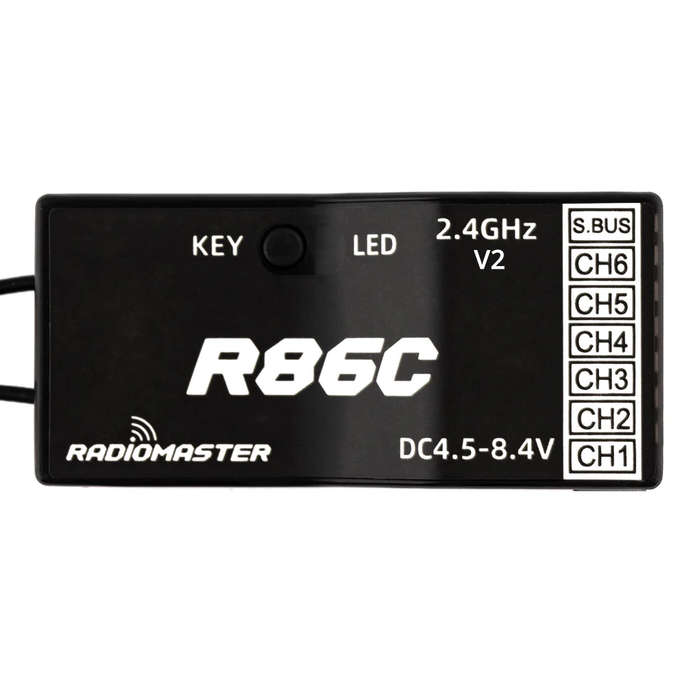 LBT Version - Radiomaster R86C V2 6CH/8CH Compatible PWM SBUS RC Receiver for Radiomaster TX12 T16S