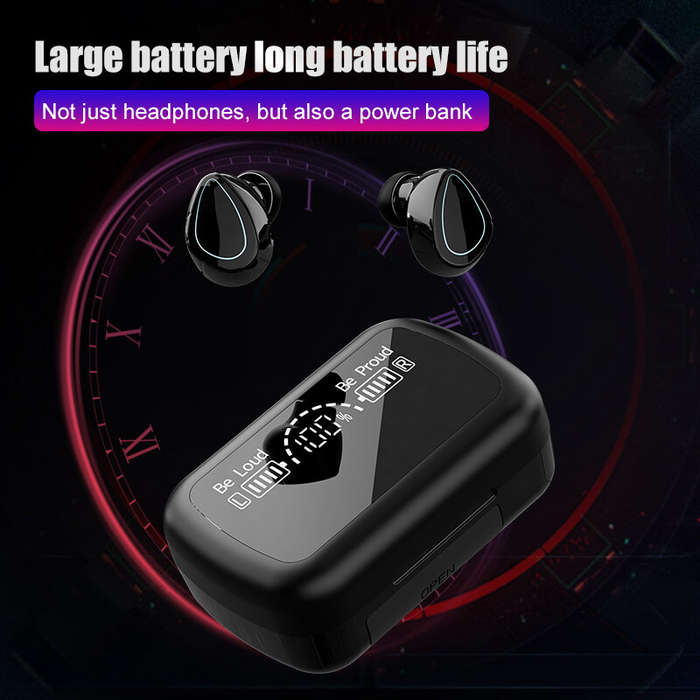 SKY-10 TWS bluetooth 5.3 Earphone 9D Surround Stereo Bass ENC Noise Cancelling Digital Display IP54