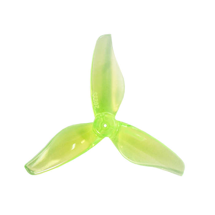 Yellow - 8 Pairs Gemfan Hurricane 2023S 2 Inch 3-Blade Propeller 1.5mm 1 Hole for 1105 5500kv Motor