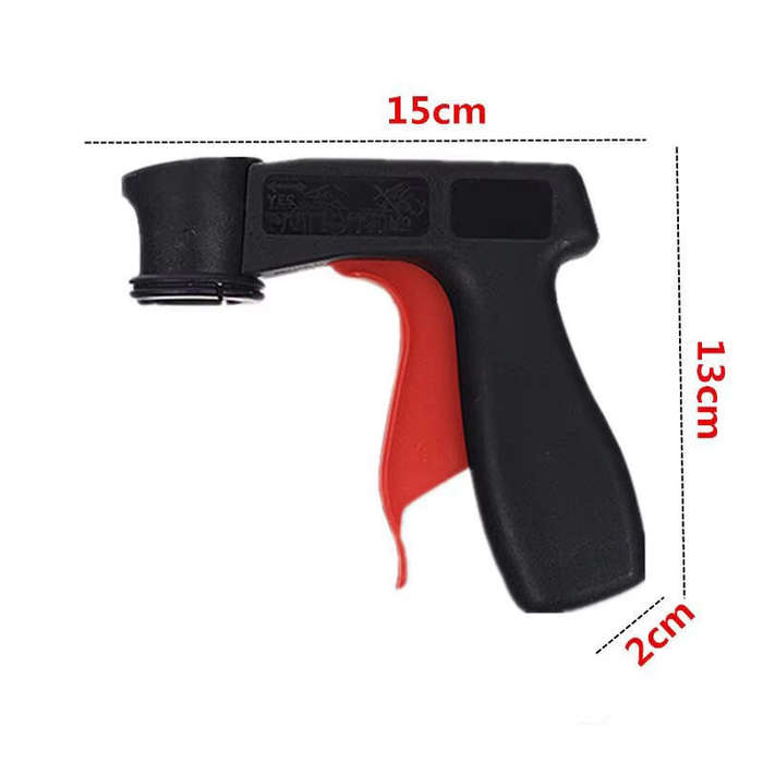 Black D - Plastic Portable Spray Paint Handle Universal Reusable Car Color Changing Film Pasting Sel