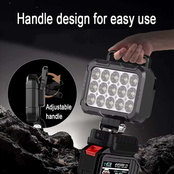 Black - Outdoor Flood Light 3 inch Work Light For Makita 14.4V 18V Li-ion Battery LED Flashlight Lan
