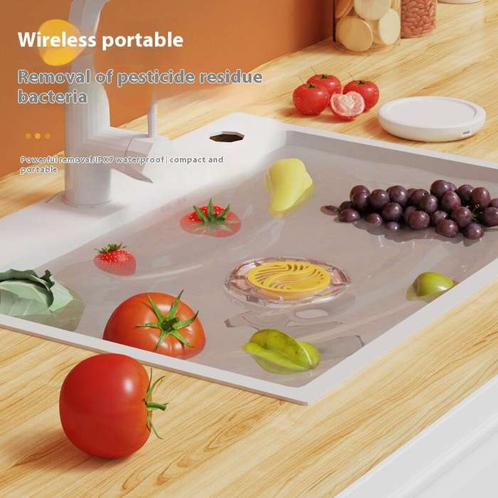 Titanium Gray - Multifunctional Cordless Fruit And Vegetable Cleaning Purifier Food Cleaning Machine
