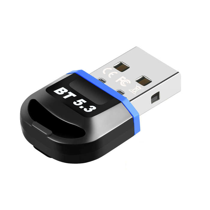 5.3 - Wireless USB bluetooth 5.3 Adapter Dongle for PC Speaker Wireless Mouse Keyboard Music Audio R