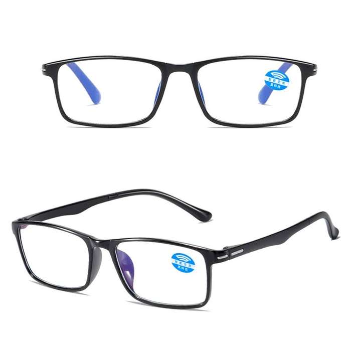 Black Gold - Universal +200 Night Vision/Transparent Reading Glasses for Men Women HD Anti-Blue Ligh