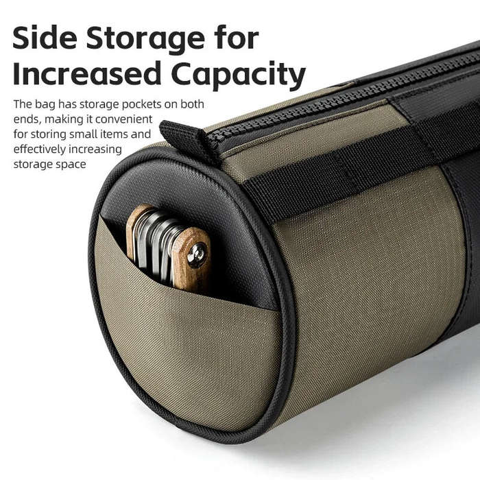 ROCKBROS Bicycle Handlebar Bag 1.7L Large Capacity Three-point Fixation Adjustable Strap Shoulder Ba