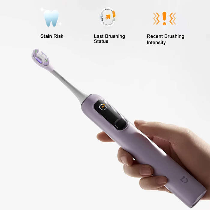 Purple - XIAOMI Oscillation Electric Toothbrush Pro 4 Cleaning Modes 180-Day Long Battery Life IPX8
