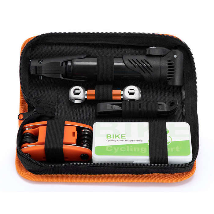 1 set - XANES Bicycle Repair Tool Maintenance Tools Sets Bike Ferramenta Kit Bag Pump Wrench Bicycle