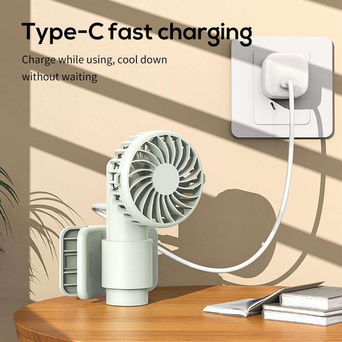 Type A - Multifunctional Umbrella Clip Fan USB Charging Outdoor Portable 3 Speed Wind Mini Handheld