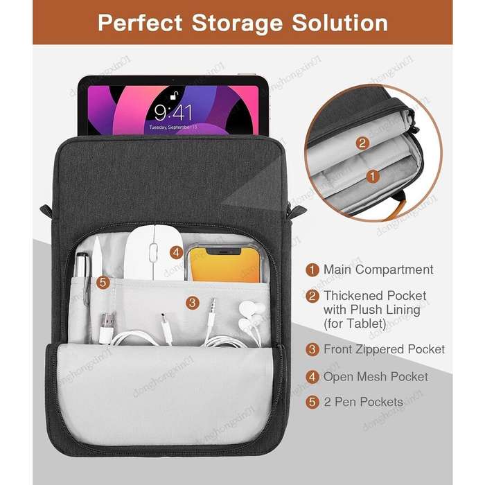 9.7''-11'' - 9.7''/13'' Tablet Sleeve Bag Lightweight Laptop Handbag Simple Waterproof Notebook Inne