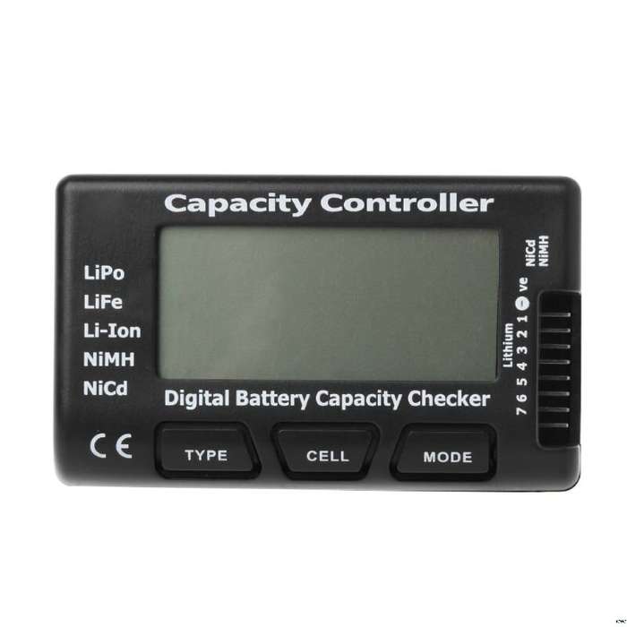1-7S Digital Battery Capacity Tester Voltage Controller Power Display Liquid Crystal Test for RC Car