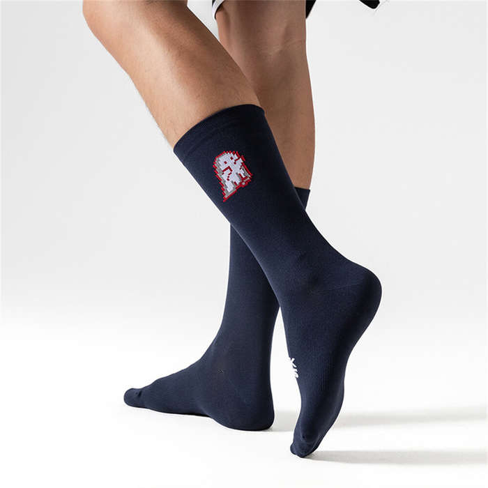L - ROCKBROS Breathable Sweat-wicking Cycling Socks High Elastic Soft Comfy Knee-high Socks Outdoor