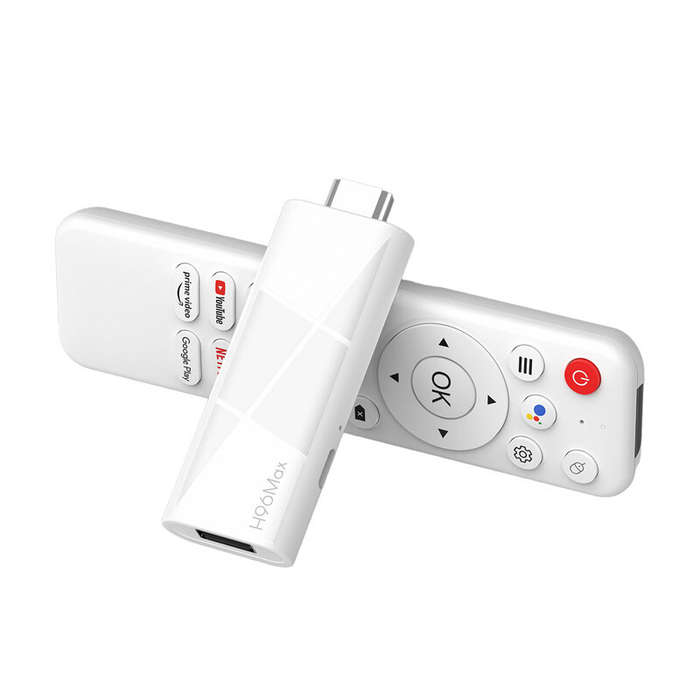 2+16G - H96Max Android 14.0 TV Stick RK3518 2GB 16GB Quad-core 3D 4K Ultra HD Streaming Media Player