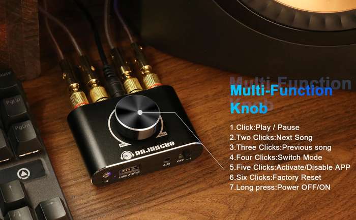 Black - X50H Audio Amplifier 2.0 Channel 20W+20W Bluetooth Amp with Remote Control Supports Bluetoot