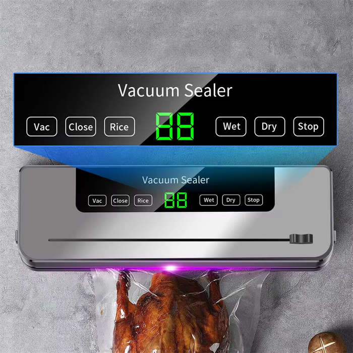 UK Plug - Comfook Electric Vacuum Sealer Dry/Wet Food Sealed Packaging Kitchen Food Storage Seal UV