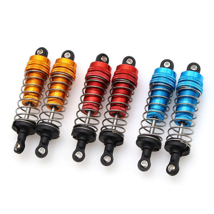 Blue - 2pcs Front Rear Metal Shock Absorber For Wltoys 144001 RC Car Parts