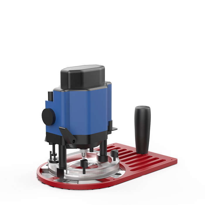 Red - ENJOYWOOD Trimming Router Base Trimming Machine Workbench Base Adjustable Slider Aluminum Allo