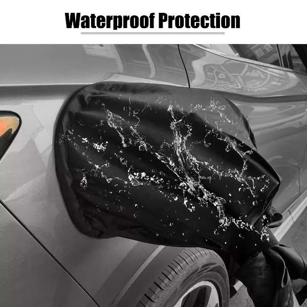 Black - EV Car Charger Cover Port Protective Waterproof Electric Protective Cover For Tesla Model 3/