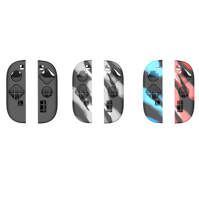 Red/Blue - For Switch2 6-in-1 Set Left and Right Handle Silicone Cover+Joysticks Protection Caps for