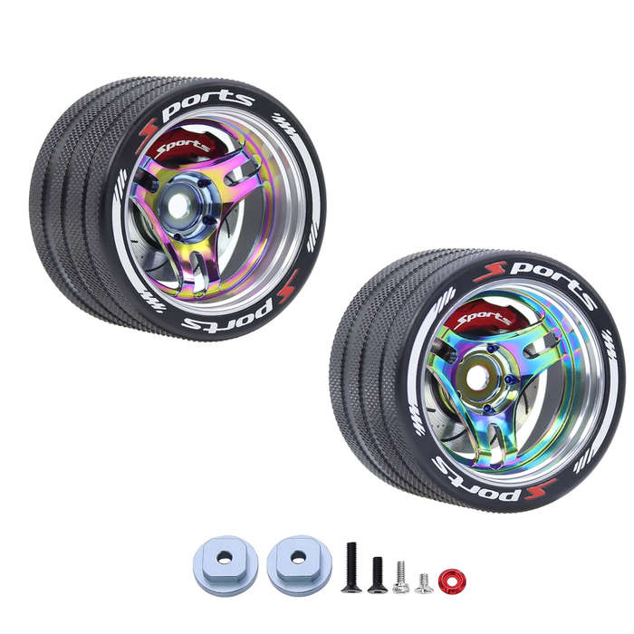 Chrome plating - Universal Remote Control Full Metal Handwheel Steering Wheel for FUTABA 4PX SANWA M