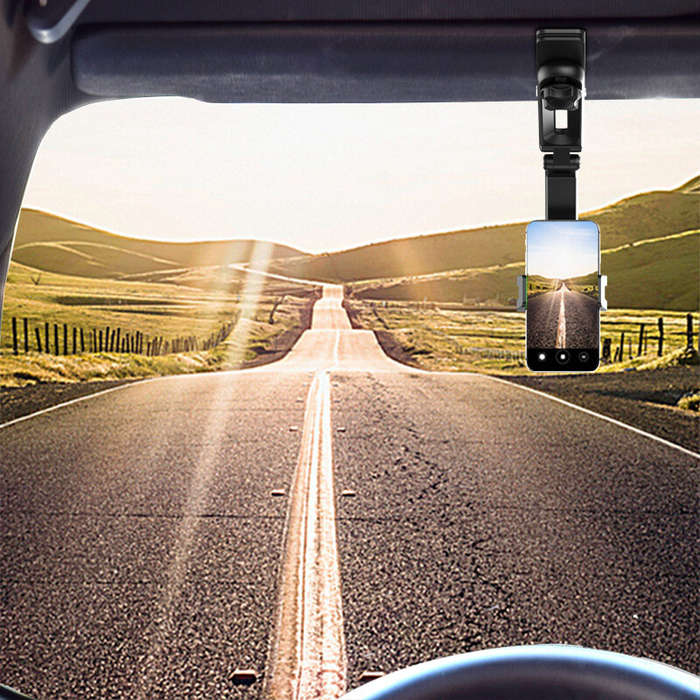 Green - Universal 1080 Rotating Sun Visor Car Phone Holder Cellphone Multi-function Mobile For iPhon