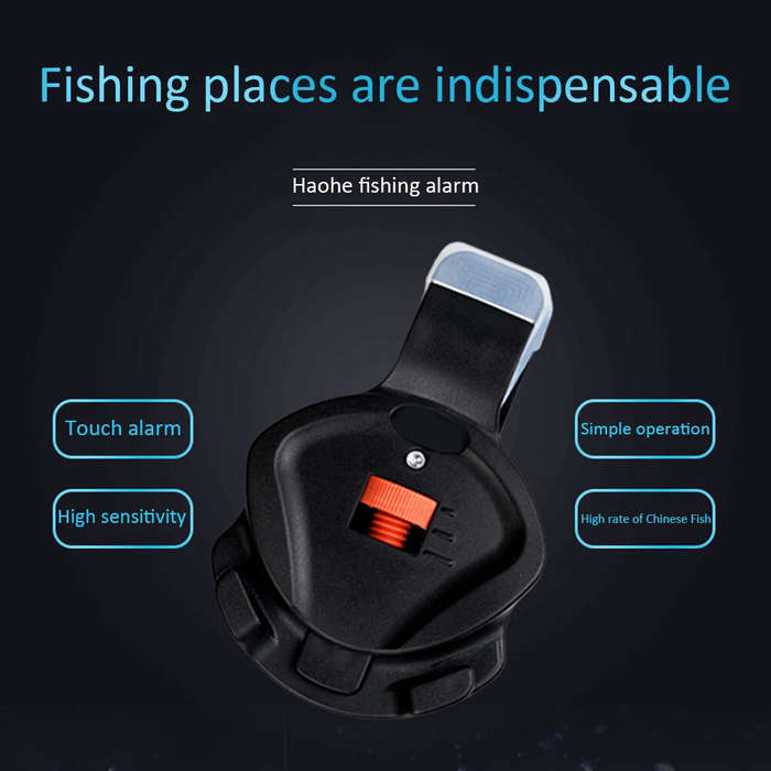 ZANLURE Fishing Finder Bite Alarm with LED Light Loud Sound Electronic Buzzer Rod Clip Fish Line Gea