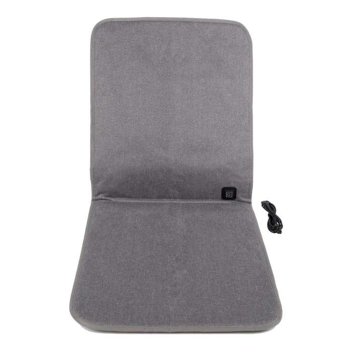 Grey - 43*90cm USB Heated Seat Cushion3-Level Temperature Control Backrest Office Seat Heating Pad U