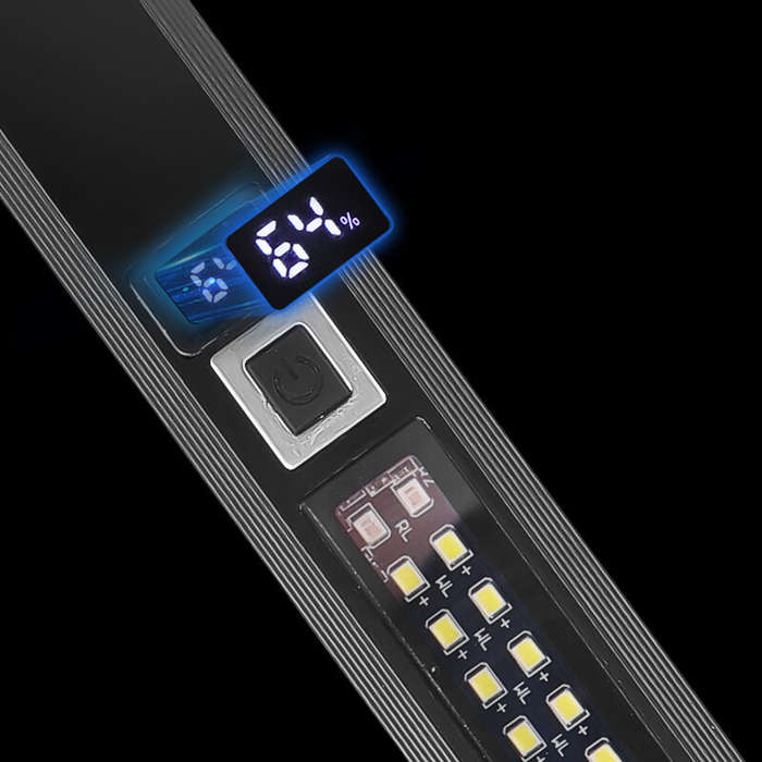 LED Compact Torch Power Display 1200LM Super Bright Flashlight 10 Light Modes Multi Light Source for