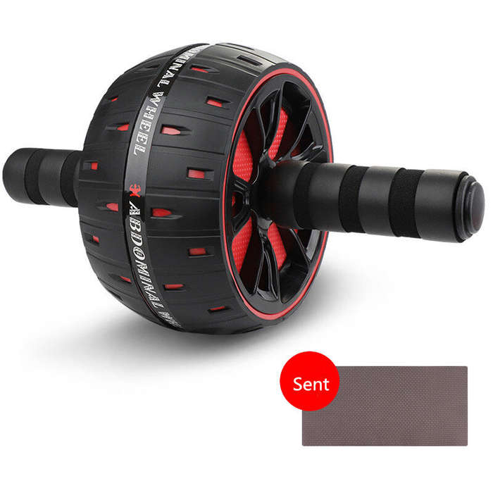 Black - KALOAD AB Roller Abdominal Tonifying Wheel Muscle Trainer Exercise Roller with Mat for Body