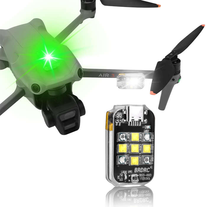 Strobe Light - BRDRC Universal Night Flying LED Flash Light Rechargeable Warning Signal Lamp AntiCol