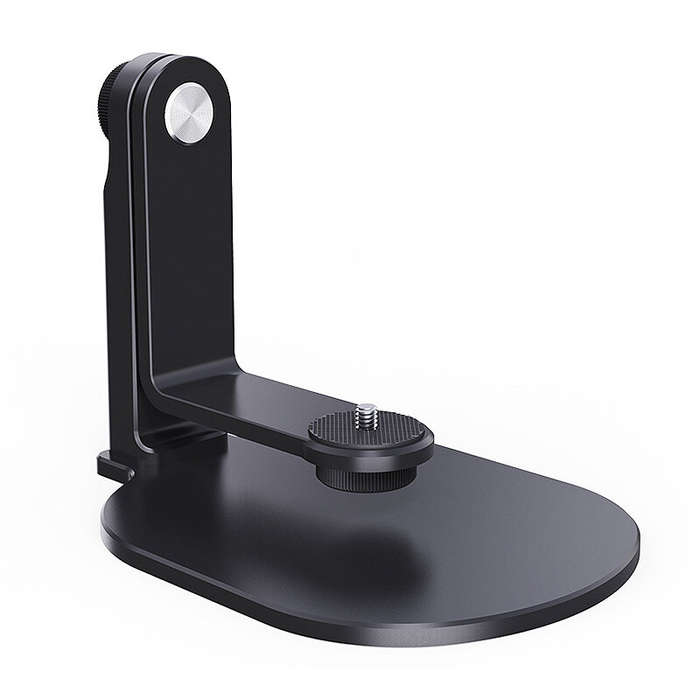 Black - 360 Rotary Rocking Arm Projector Stand Ajustable Mount Bracket with 1/4" Screw for Video Pro