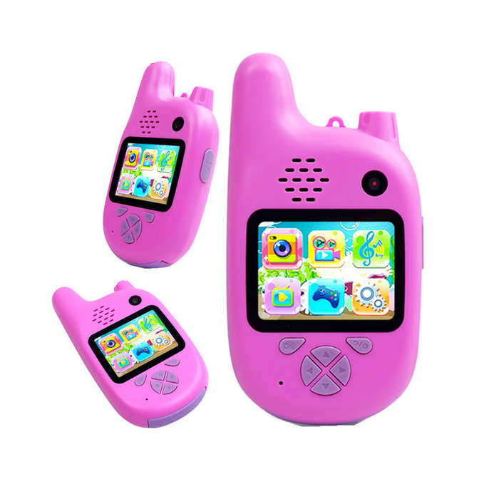Pink - IPRee X3 Children 1080P 2000W Camera Walkie Talkie Multifunction VCR MP3 Video Recorder Photo