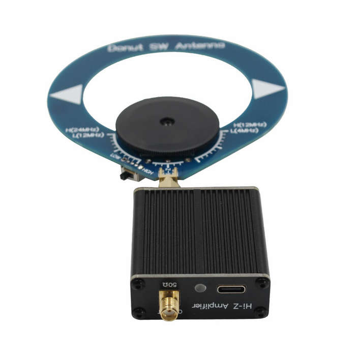 Donut AM MW/SW Mini Loop Antenna+High Resistance Amplifier Kit for HFDY Malahiteam DSP DSP2 Receiver