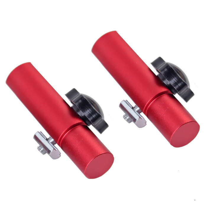 19mm - 2 Pack T-Track Hold Down Clamp 19mm/20mm Desktop Dog Hole Aluminum Fence Bracket Woodworking