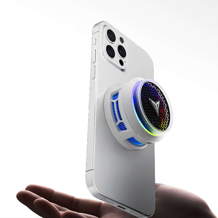 White - Flydigi B8X RGB Magnetic Phone Cooler -16C Semiconductor Cooling <35dB Ultra Quiet 30W Fast
