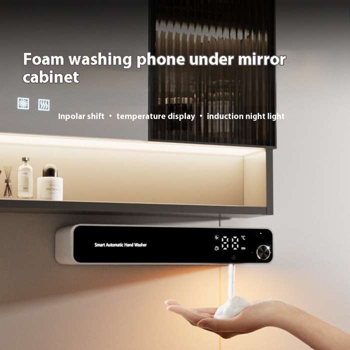 Grey - Automatic Induction Hand Sanitizer Machine Intelligent Electric Foam Hand Soap Dispenser Hous