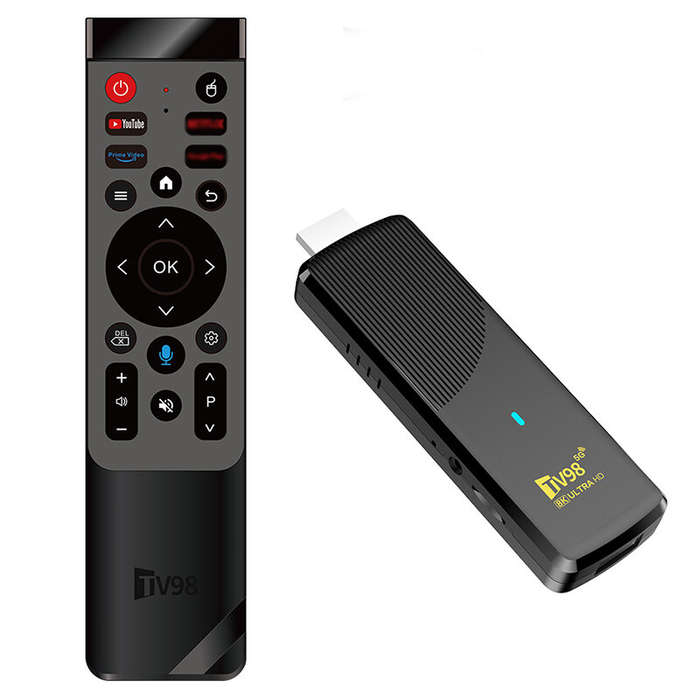 Black - TV98 ATV X9 2+16G Android TV Stick Allwinner H313 Android 14 8K Ultra HD HDR10+ Dual Band Wi