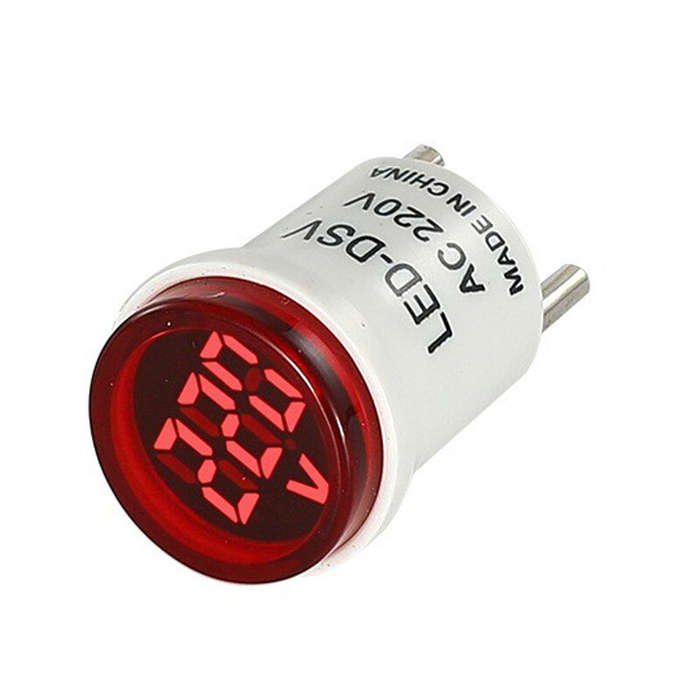 Red - 1PC EU Plug LED Digital Voltmeter Ammeter Voltage Tester Monitor Voltage Current Meter Indicat