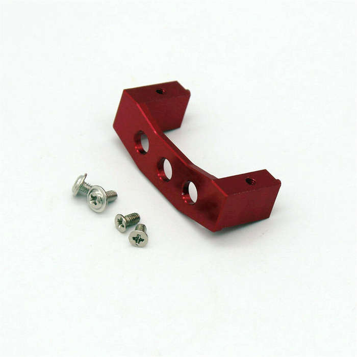 Red - Upgraded Metal Servo Mount Seat for Wltoys 144001 144010 124018 124019 RC Car Vehicles Model P