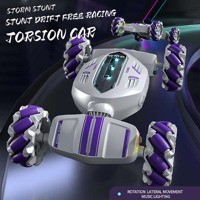 S-002 2.4G 4WD Stunt RC Car Watch Gesture Sensor Induction Deformation LED Light 360 Rotation Twist
