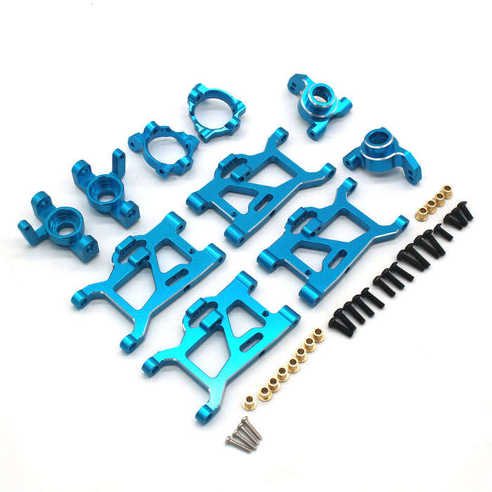 Red - Upgraded Metal Parts Suspension Swing Arm Steering Cup Set for 1/14 1/16 ZD Racing MT16 Rlaarl