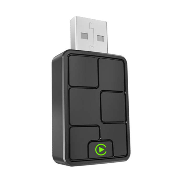 Black - Babaolong 2-in-1 Wired To Wireless Carplay Adapter Android Auto Adapter Plug Car Machine Int