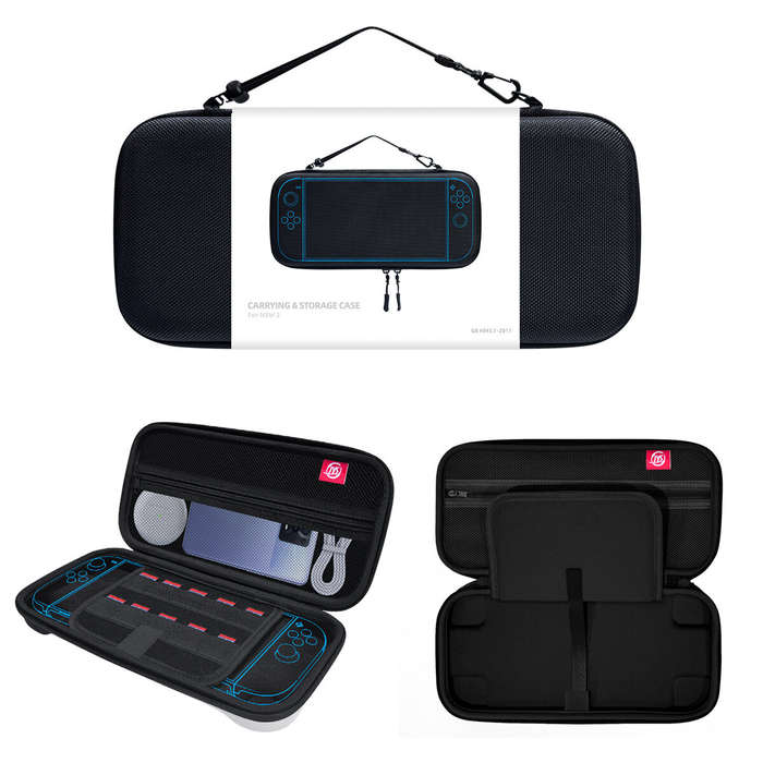Black - For Switch2 Game Console Storage Case Multi-layers Shockproof Water-resistant Built-in 10 Ga