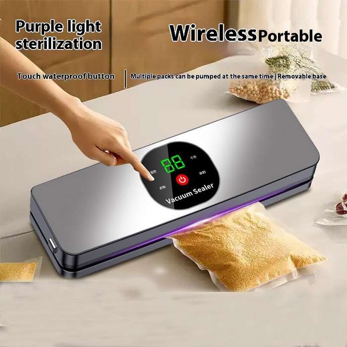 #A - Comfook Portable Cordless Vacuum Sealer With UV Sterilization 26cm Sealing Dry/Moist Modes Touc