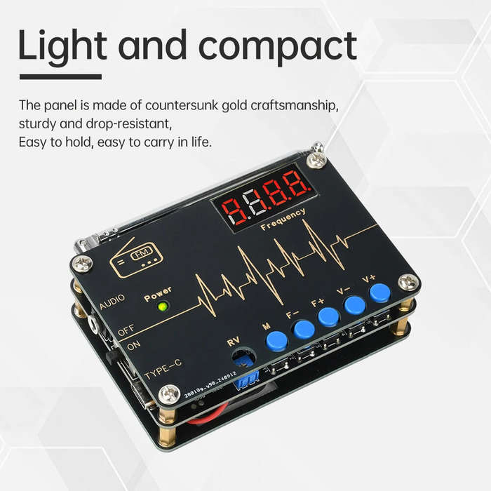 DIY Kit - RDA5807M DIY FM Radio Kit 87-108MHz Digital Tube Display TDA2822 Amplifier Easy to Solder